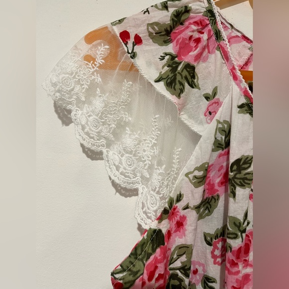 COLLECTIONS ETC. 100% Cotton Floral Nightgown w/ Matching Robe Size M - Picture 3 of 8